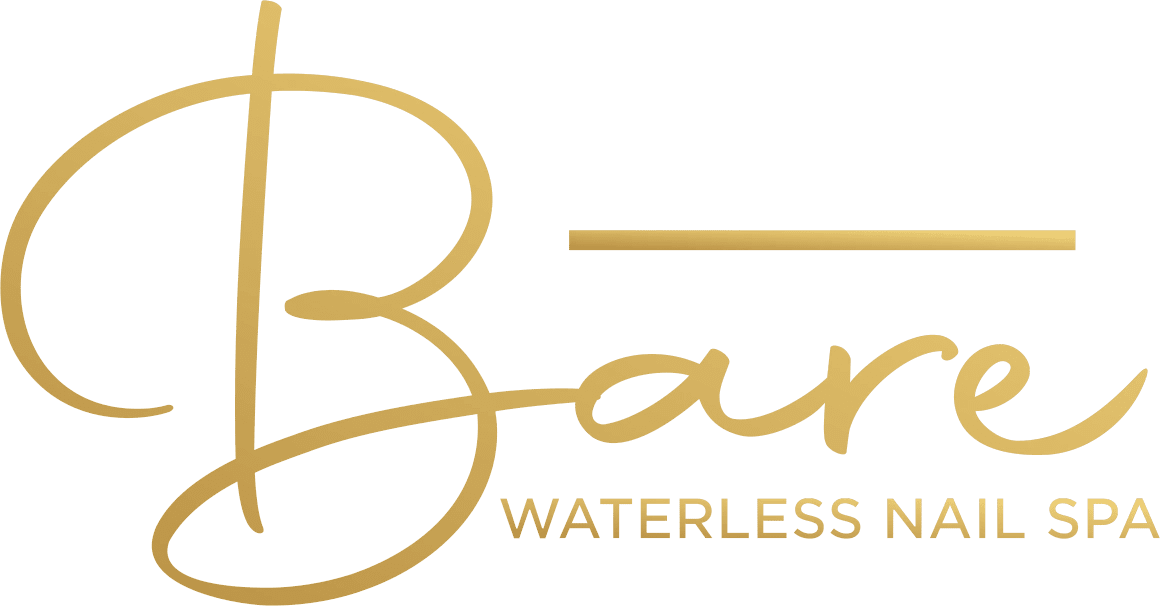 A green background with gold lettering that says bar waterless.